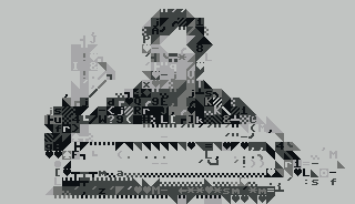 sample image, converted to PETSCII